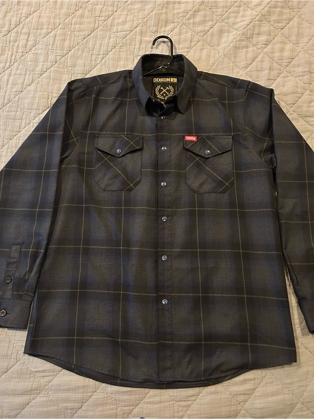 DIXXON Large the Benchmark Black Plaid Button-Down